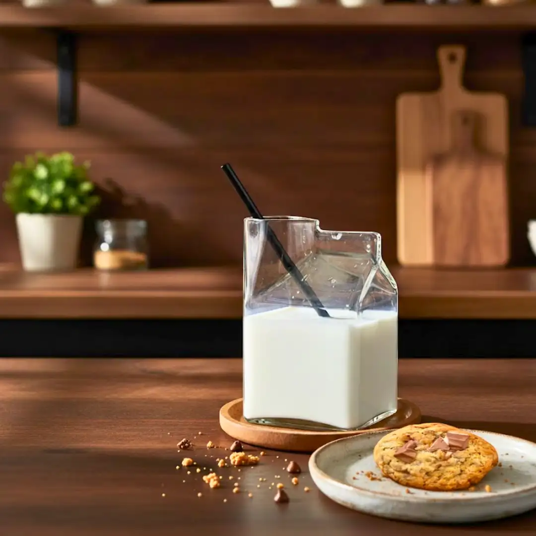 Verre brique de lait